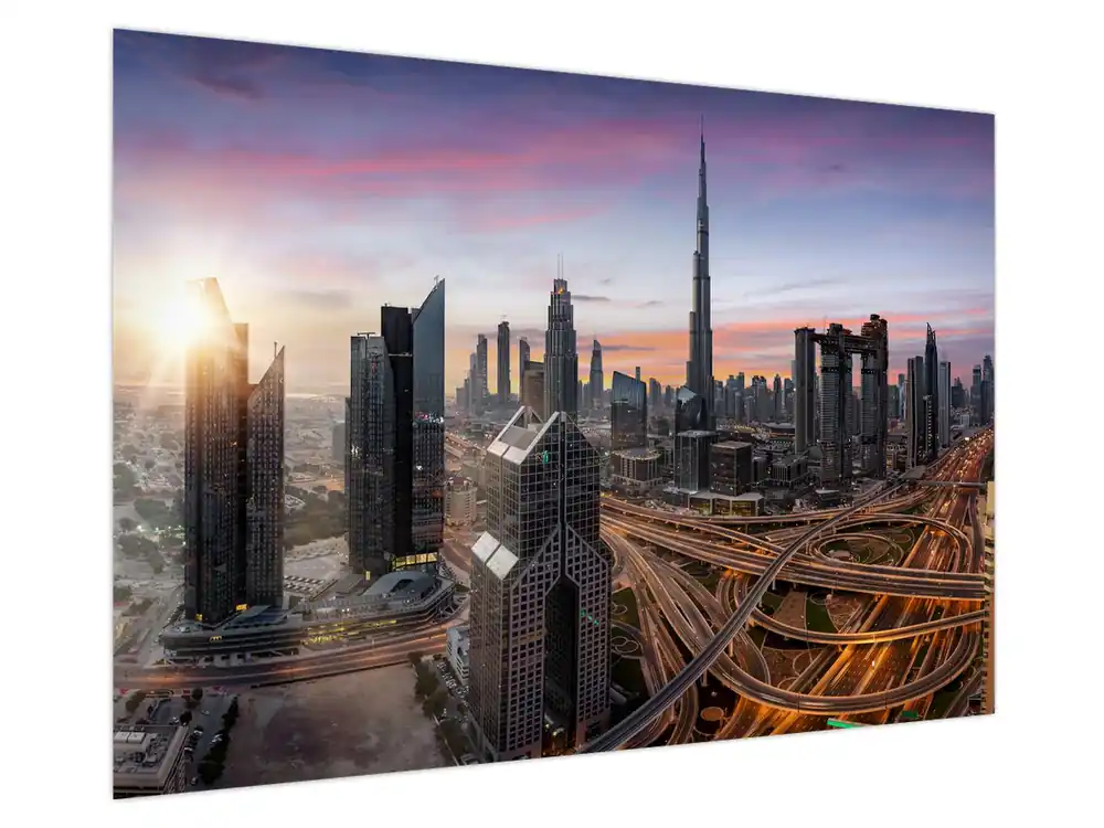 Schilderij - Panorama van Dubai Kup teraz