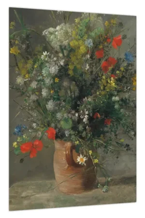 Schilderij - Auguste Renoir,Flowers in a Vase, reproducties Wysoka jakość