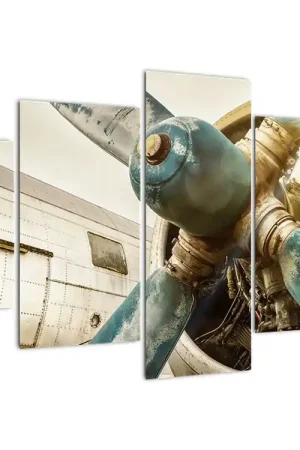 Popularny Schilderij - Propeller van een oud vliegtuig