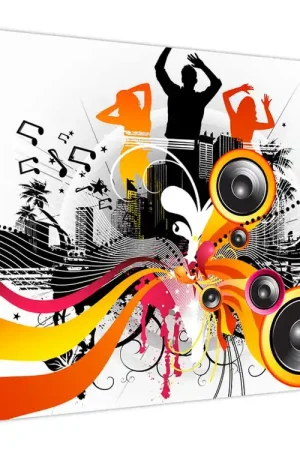 Schilderij - Muziek Premium