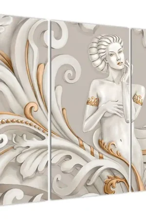 Szybka dostawa Schilderij - Godin met een ornamentale achtergrond