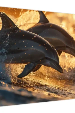 Schilderij - Dolfijnen Oferta
