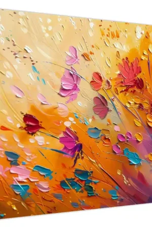 Ekspresowa dostawa Schilderij - Kleurrijke bloemen schilderen