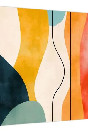 Nowość Schilderij - Minimalistische kleurrijke illustratie II.