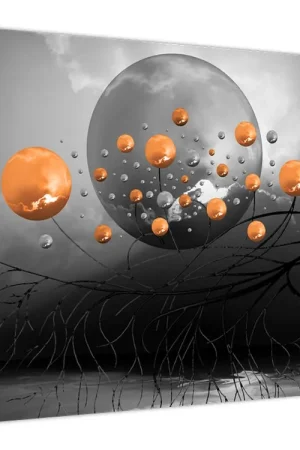 Schilderij - Oranje ballen Nowość