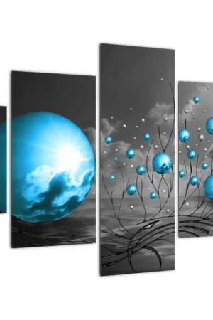 Schilderij - Lichtblauwe ballen Darmowa dostawa