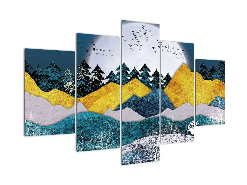 Schilderij - Poollandschap Zwrot pieniędzy