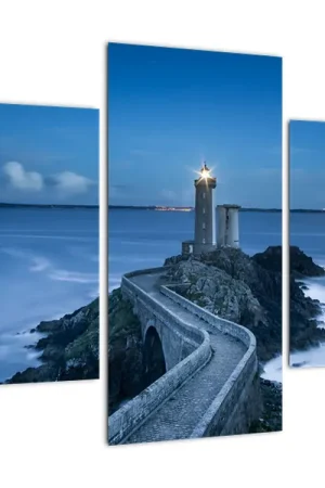 Rabat Schilderij - Zee met vuurtoren