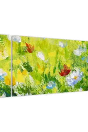 Schilderij - Weilanden in bloei, olieverfschilderij Niska cena