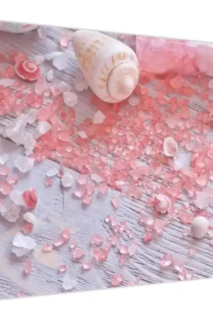 Schilderij - Kustachtige sfeer in het roze Szybka dostawa