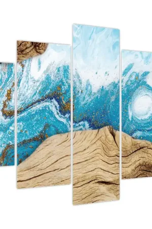 Schilderij - Hout Popularny