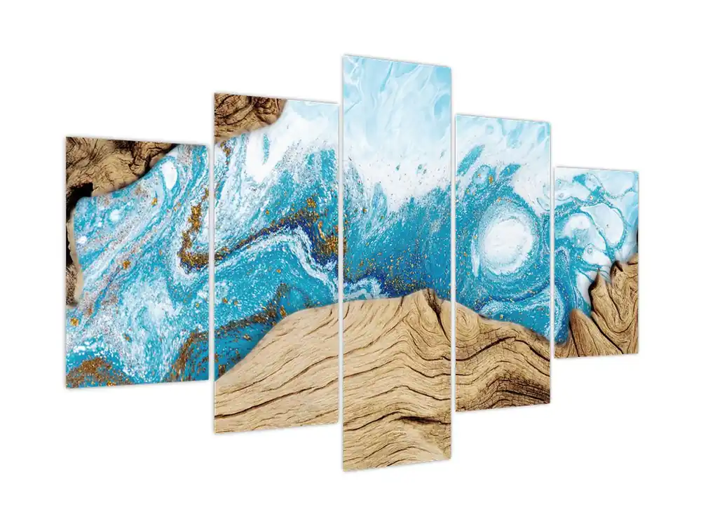 Schilderij - Hout Popularny