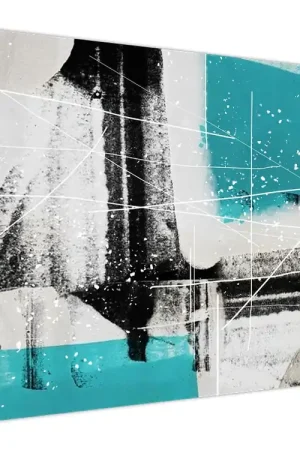 Niska cena Schilderij - Turquoise abstractie