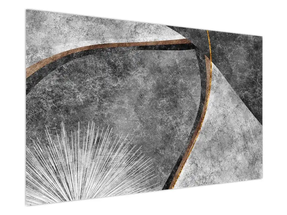 Schilderij - Abstractie in beton Autentyczny