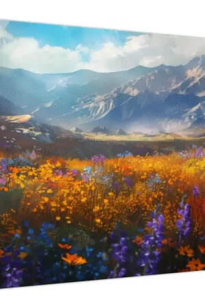 Schilderij - Geschilderd berglandschap II. Autentyczny