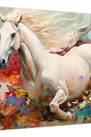 Ostatnia szansa Schilderij - Een paard schilderen