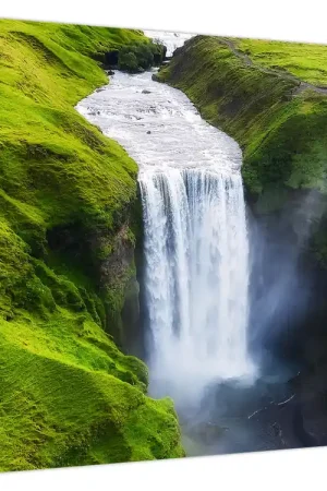 Schilderij - Skogafoss waterval Oferta