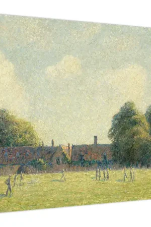 Niska cena Schilderij - Camille Pissarro, Hampton Court Green, reproducties