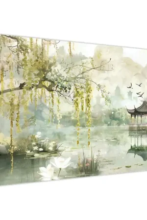 Rabat Schilderij - Chinees meer