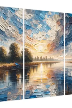 Oferta limitowana Schilderij - Zon boven het water