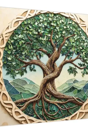 Bezpieczna płatność Schilderij – Gevlochten levensboom