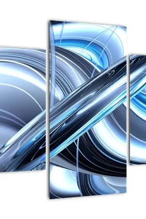 Tani Schilderij - Blauwe abstractie