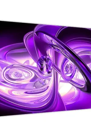 Schilderij - Paarse fractalen Ekspresowa dostawa