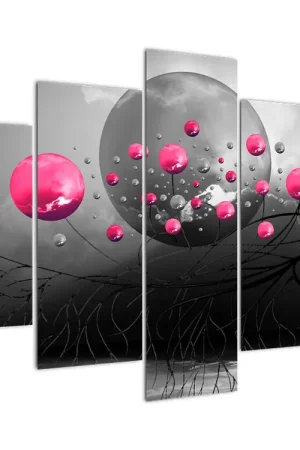 Najlepsza cena Schilderij - Roze abstracte ballen