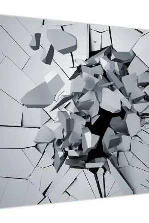 Schilderij - 3D abstractie Autentyczny