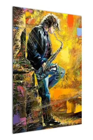 Rabat Schilderij - Saxofonist