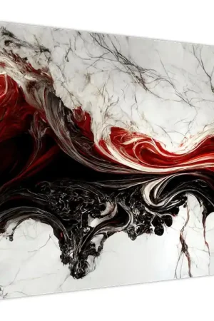 Schilderij - Marmerabstractie Rabat