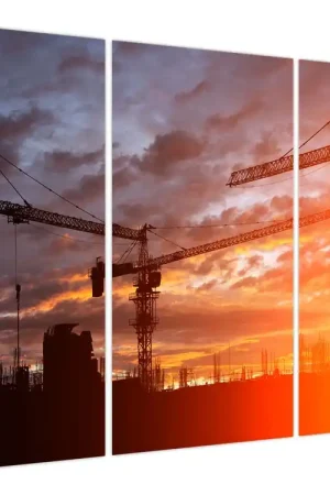 Schilderij - Bouwplaats Ekspresowa dostawa