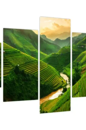 Tylko dziś Schilderij - Mu Cang Chai Rijstterrassen