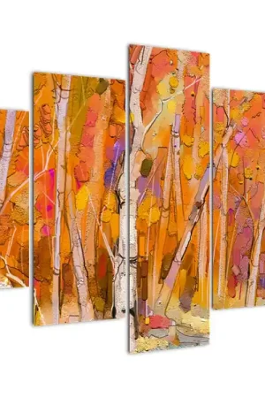 Schilderij - Herfstbos Rabat