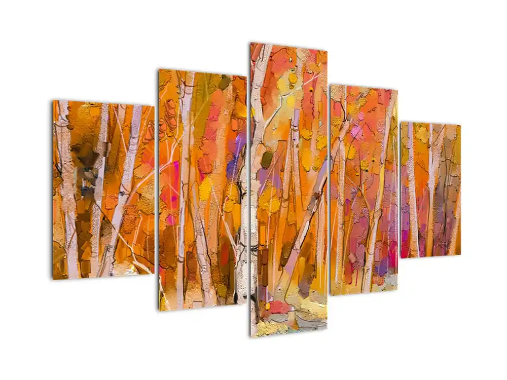 Schilderij - Herfstbos Rabat