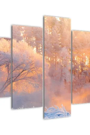 Oferta limitowana Schilderij - IJskoude ochtendschemmering