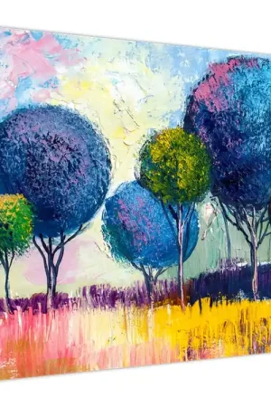 Promocja Schilderij - Koepelachtige bomen, olieverfschilderij