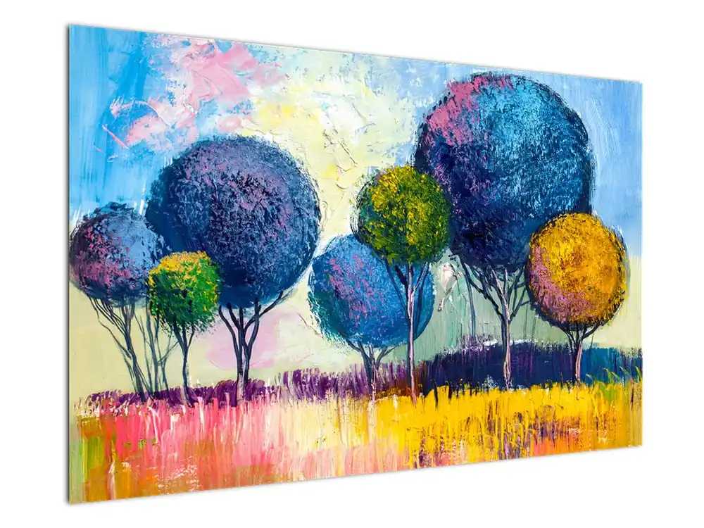 Promocja Schilderij - Koepelachtige bomen, olieverfschilderij