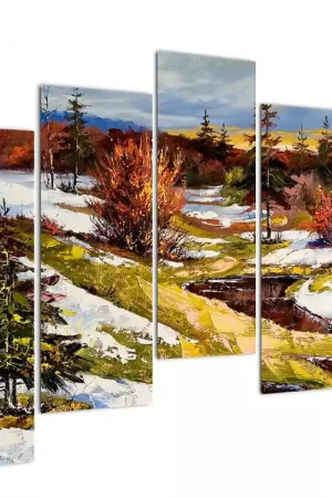 Autentyczny Schilderij - Aankomst van de lente