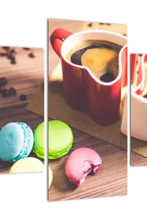 Rabat Schilderij - Koffie en macroontjes