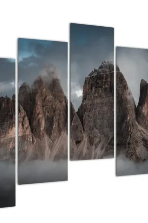 Schilderij - Drei Zinnen, Dolomieten Rabat