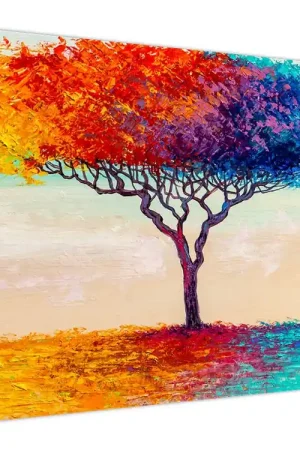 Ostatnia szansa Schilderij - Geschilderde boom