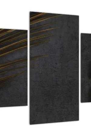 Oryginalny Schilderij met gouden bladeren