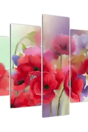 Schilderij - Klaprozen Autentyczny