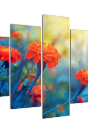 Schilderij - Oranje bloesems Ostatnia szansa