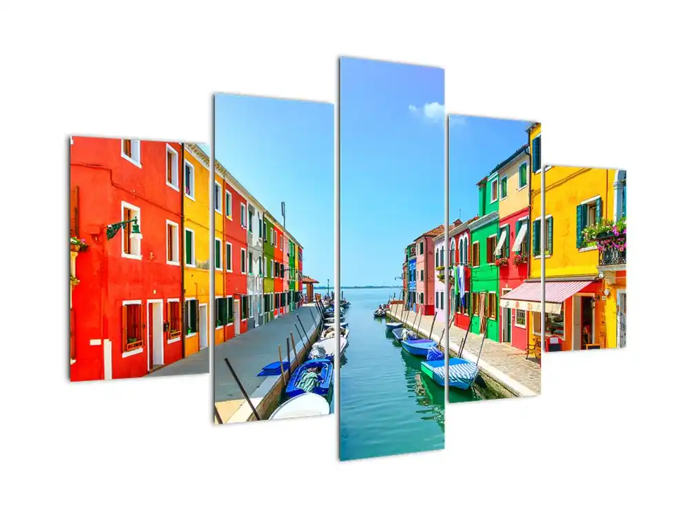 Premium Schilderij - Burano eiland,Venetië, Italië