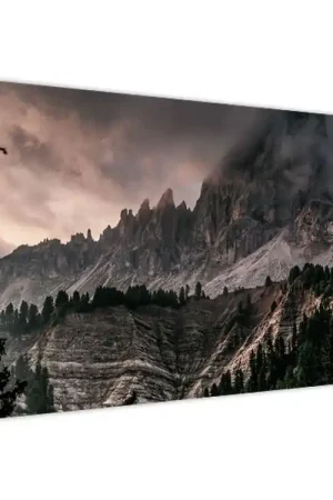 Schilderij - Rotsachtige bergen Niska cena