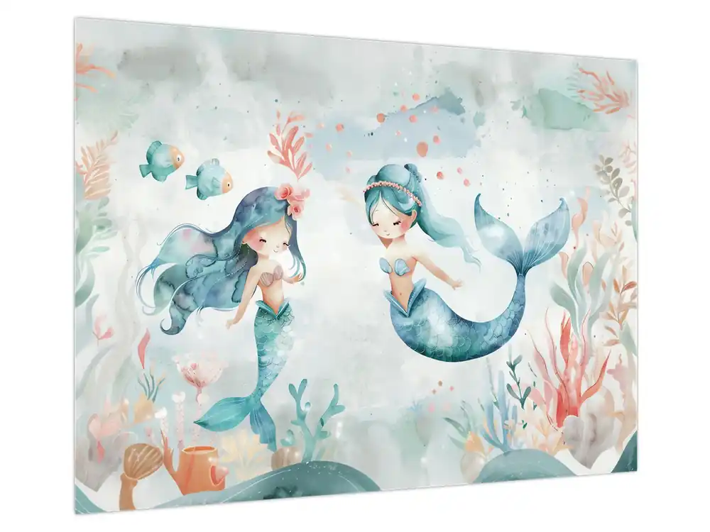 Schilderij - Zeemeerminnen Rabat