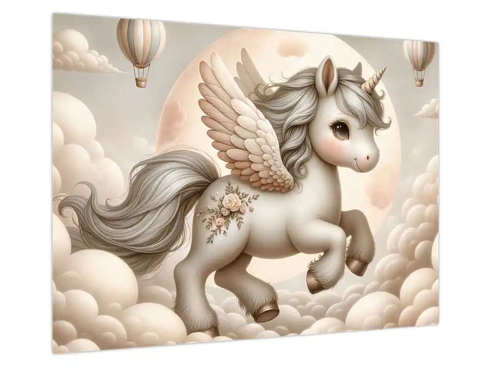 Najlepsza cena Schilderij - Eenhoorn in de wolken