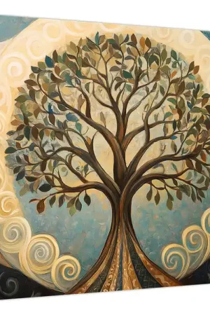 Schilderij – Levensboom en spiralen Ostatnia szansa